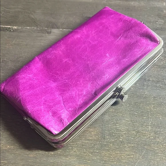 HOBO Bags Hobo Lauren Leather Wallet Purplepink Poshmark